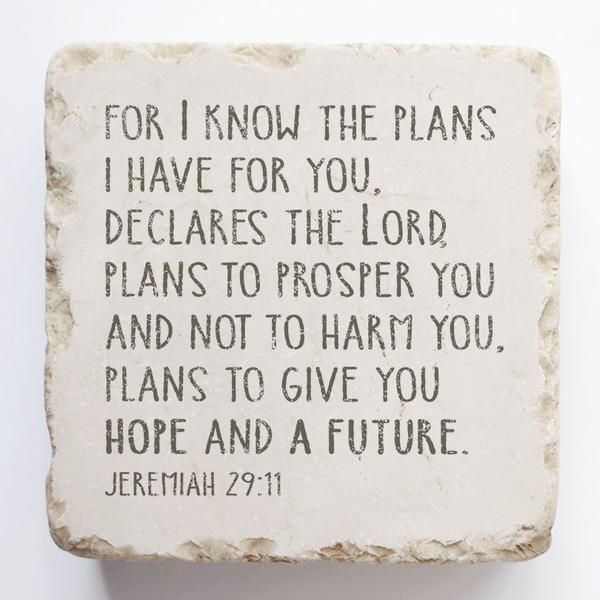 Jeremiah 29 11 For I Know The Plans I Have For You Declares The Lord