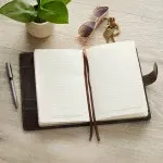 Man of God Espresso Brown Faux Leather Journal Cover with Magnetic Closure