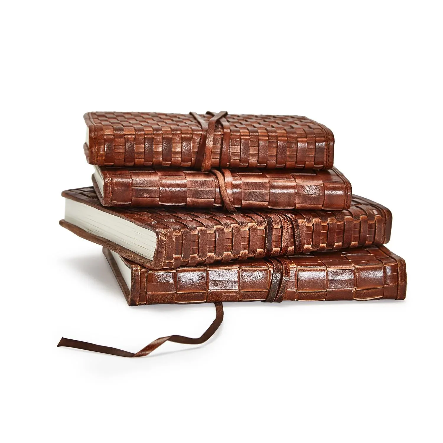 Chestnut Woven Journals in assorted sizes