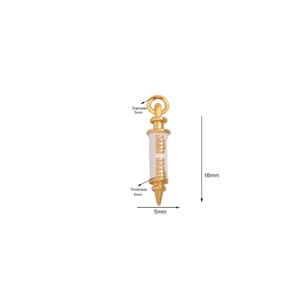 Medical Shot Needle Charm ~ Deep South Originals