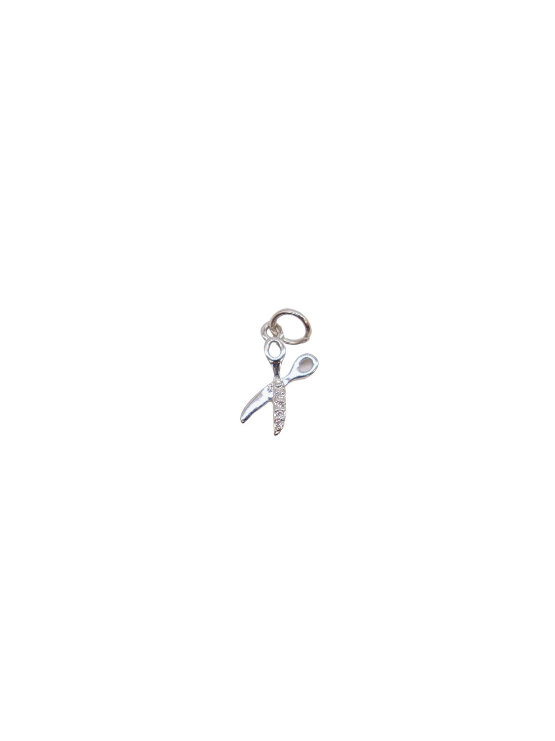 * Silver 'Cut it' Scissors Charm