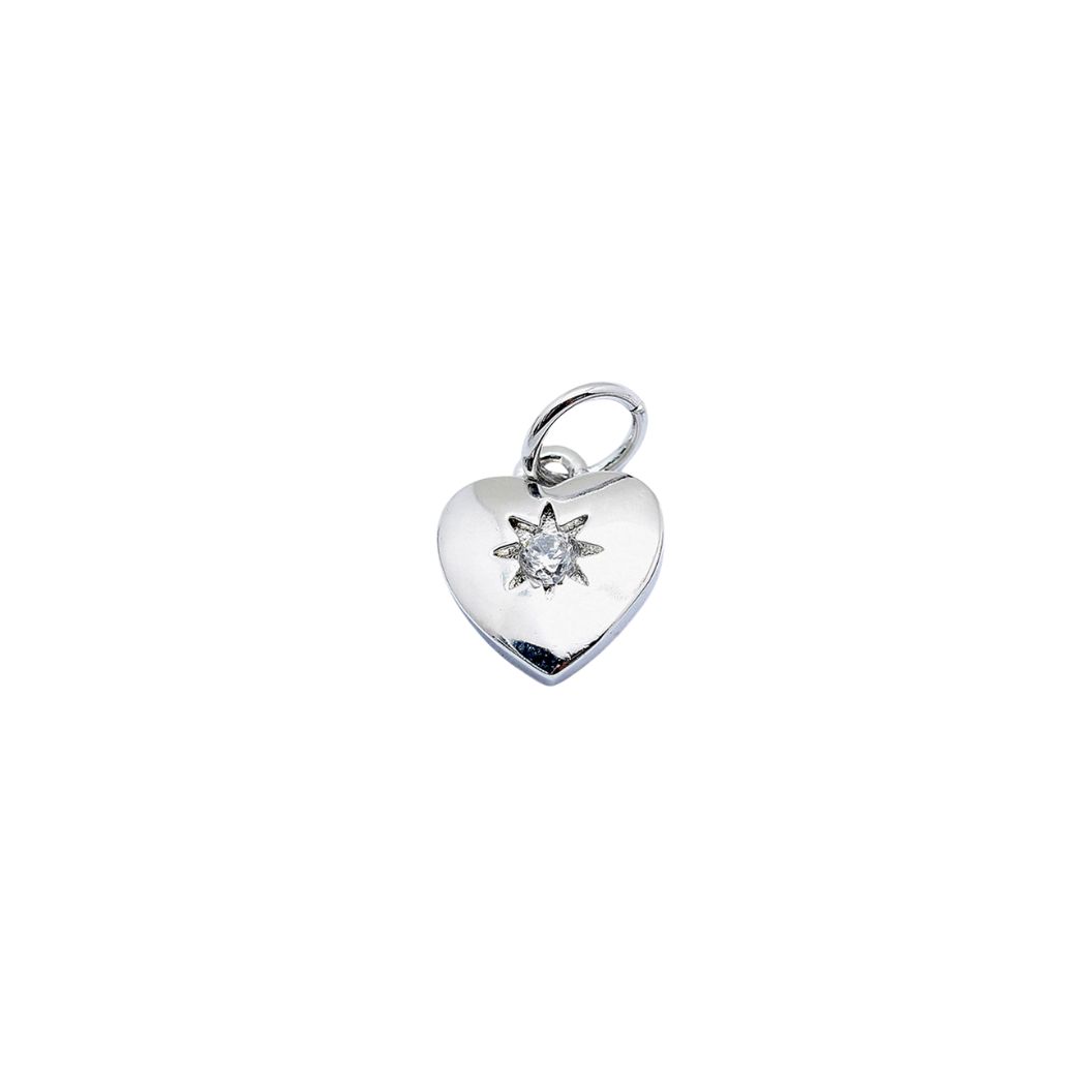 Silver Radiate Love Charm