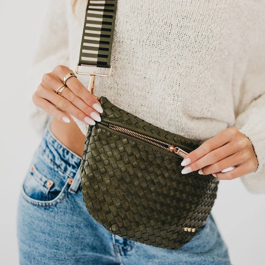 Westlyn Woven Bum Bag - Olive