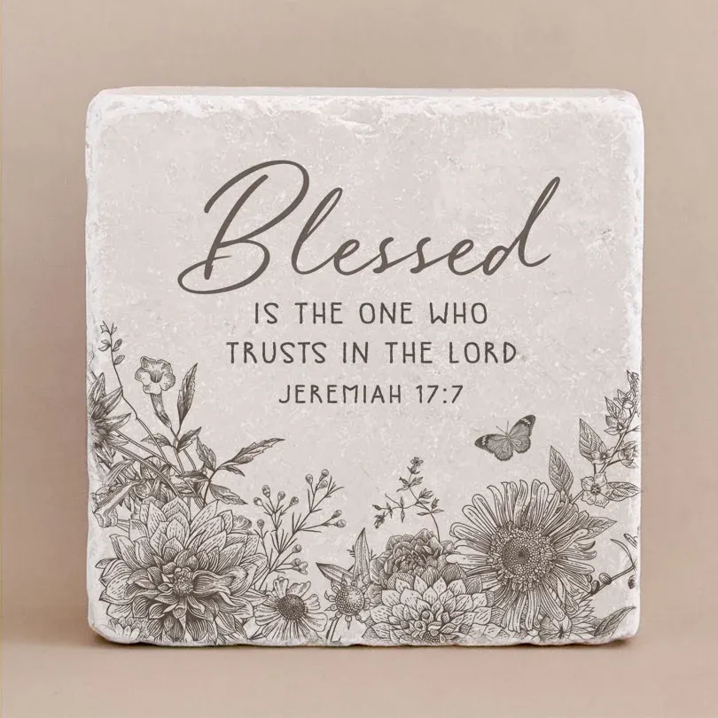 Jeremiah 17:17 Blessed is the one who trusts in the Lord Stone