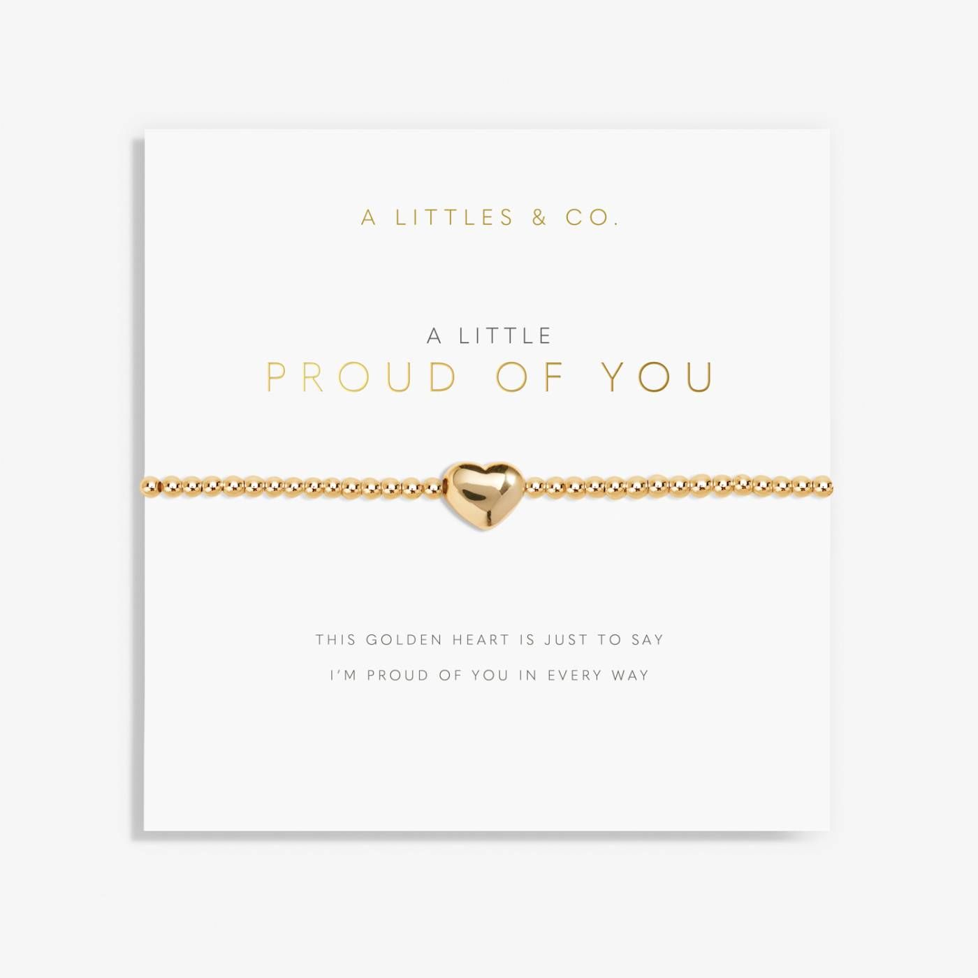GOLD A LITTLE | PROUD OF YOU | Gold | Bracelet | 6 7/8" stretch