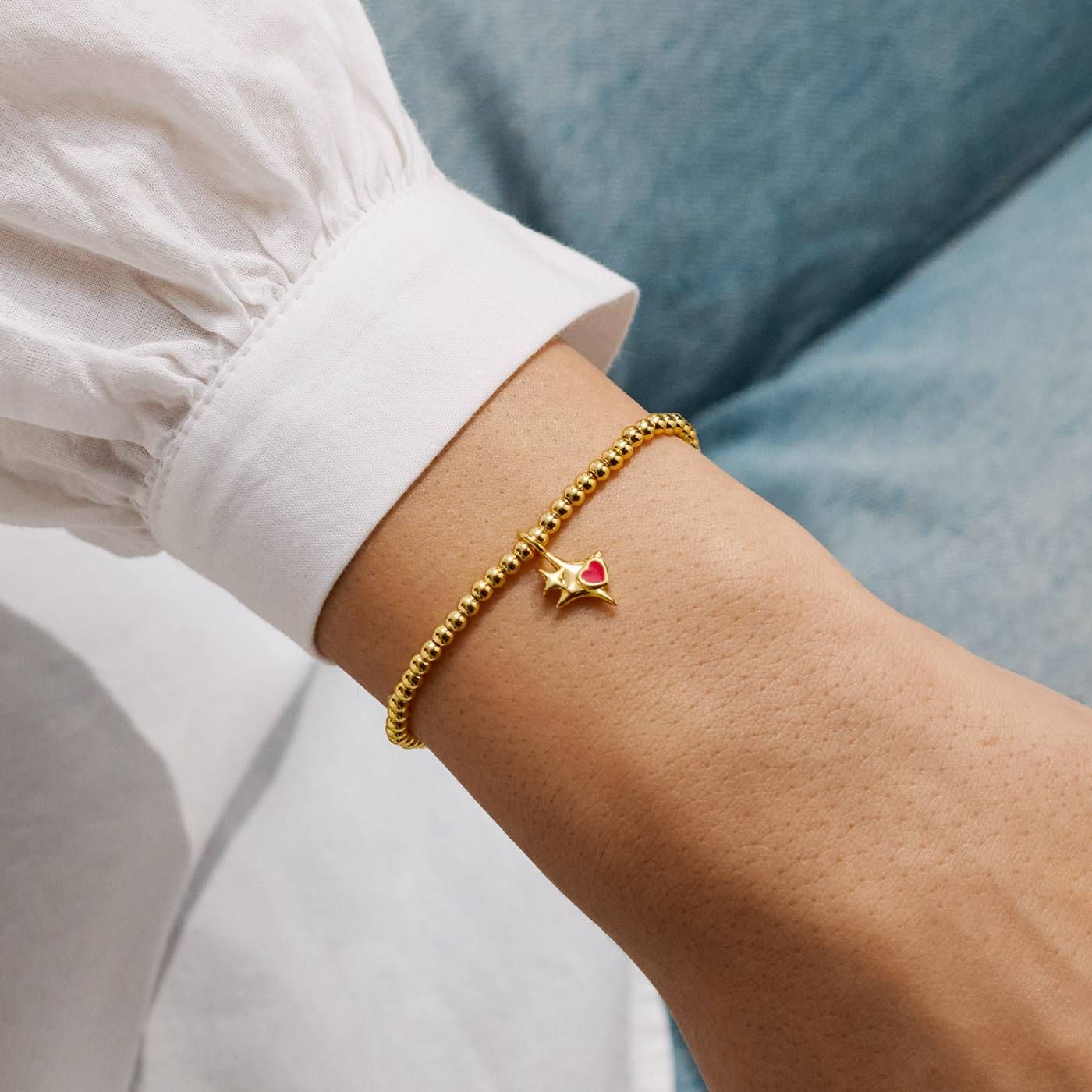 A LITTLE | THANKFUL FOR YOU | Gold-Tone Plated | Bracelet | 6 7/8" stretch