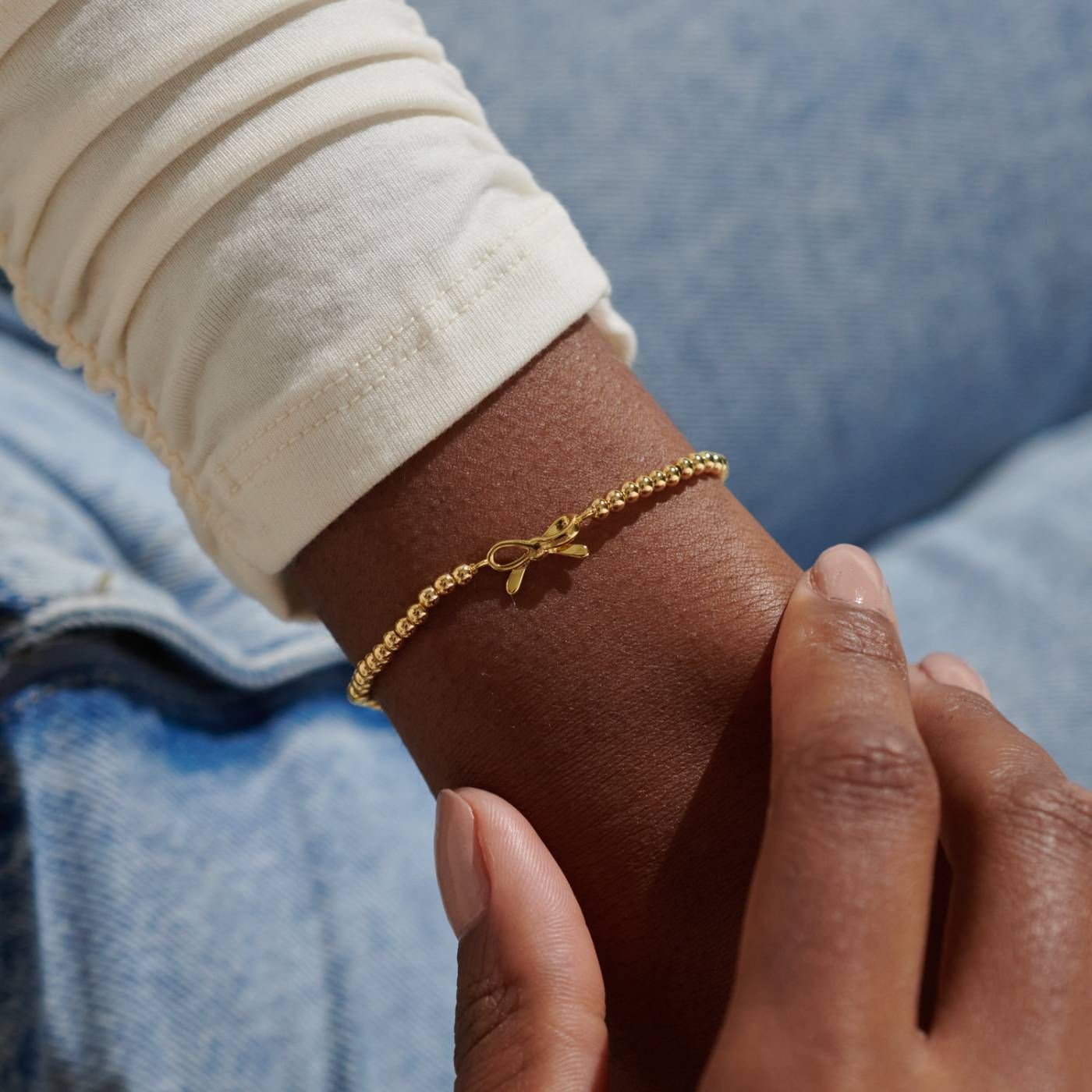 A LITTLE | THANK YOU | Gold | Bracelet | 6 7/8" stretch