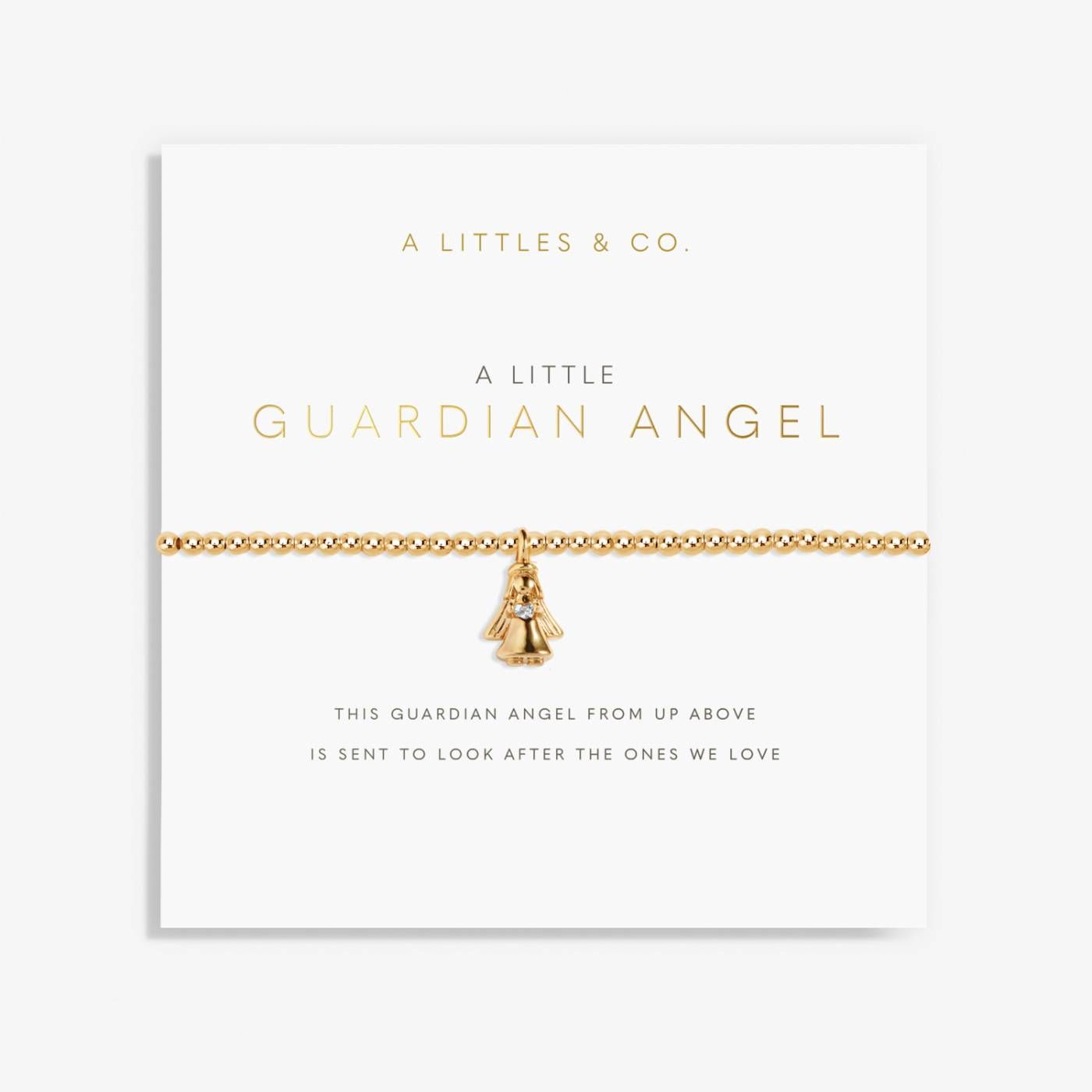 GOLD A LITTLE | GUARDIAN ANGEL | Gold | Bracelet | 6 7/8" stretch