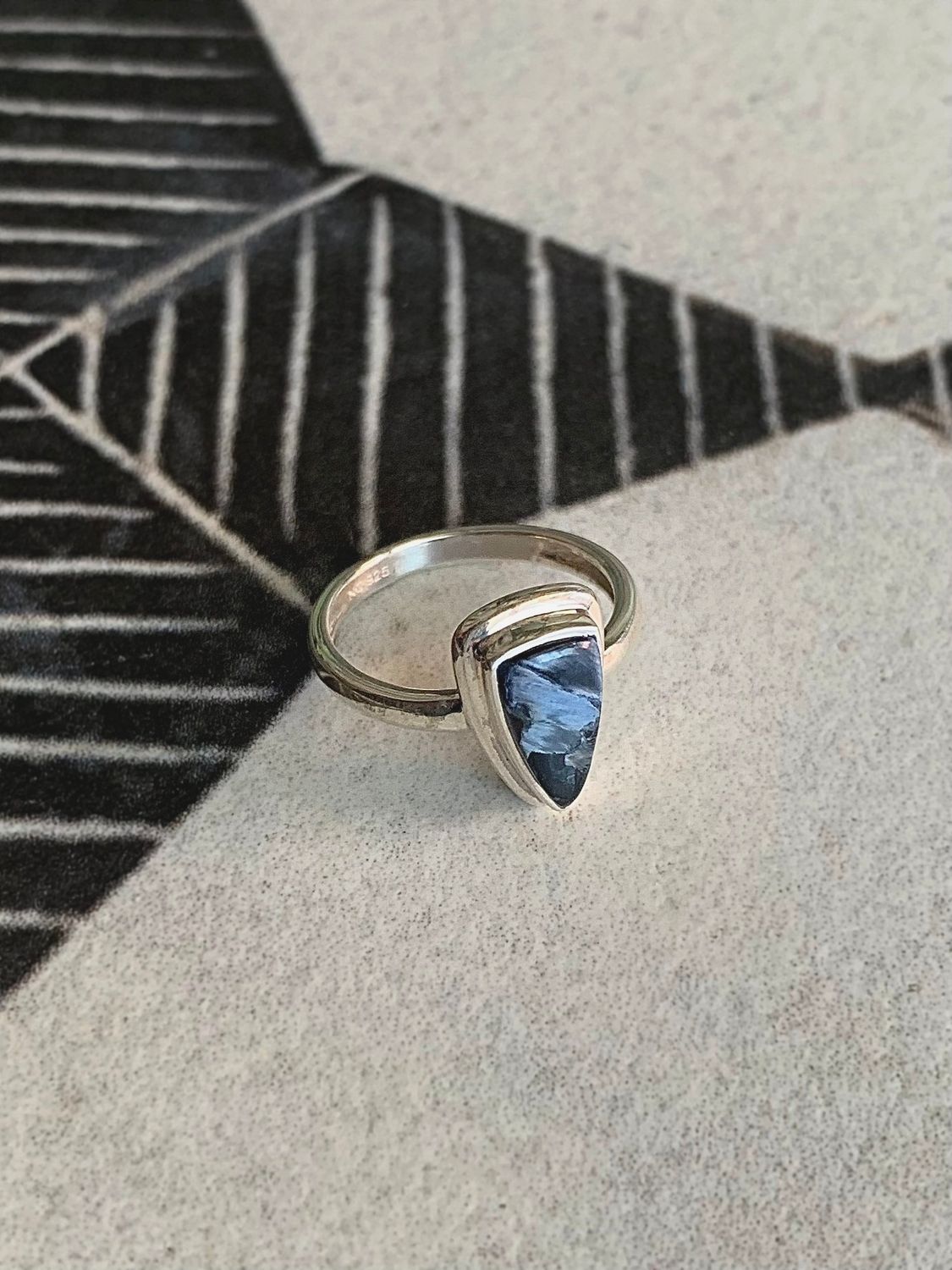 Insightful Pietersite Silver Ring