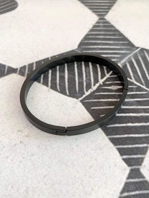 Modern Black Stainless Steel Cuff