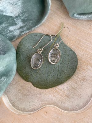 Lucky Rutilated Quartz Silver Earrings