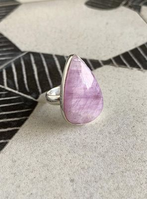 Selfless Love Kunzite Silver Ring