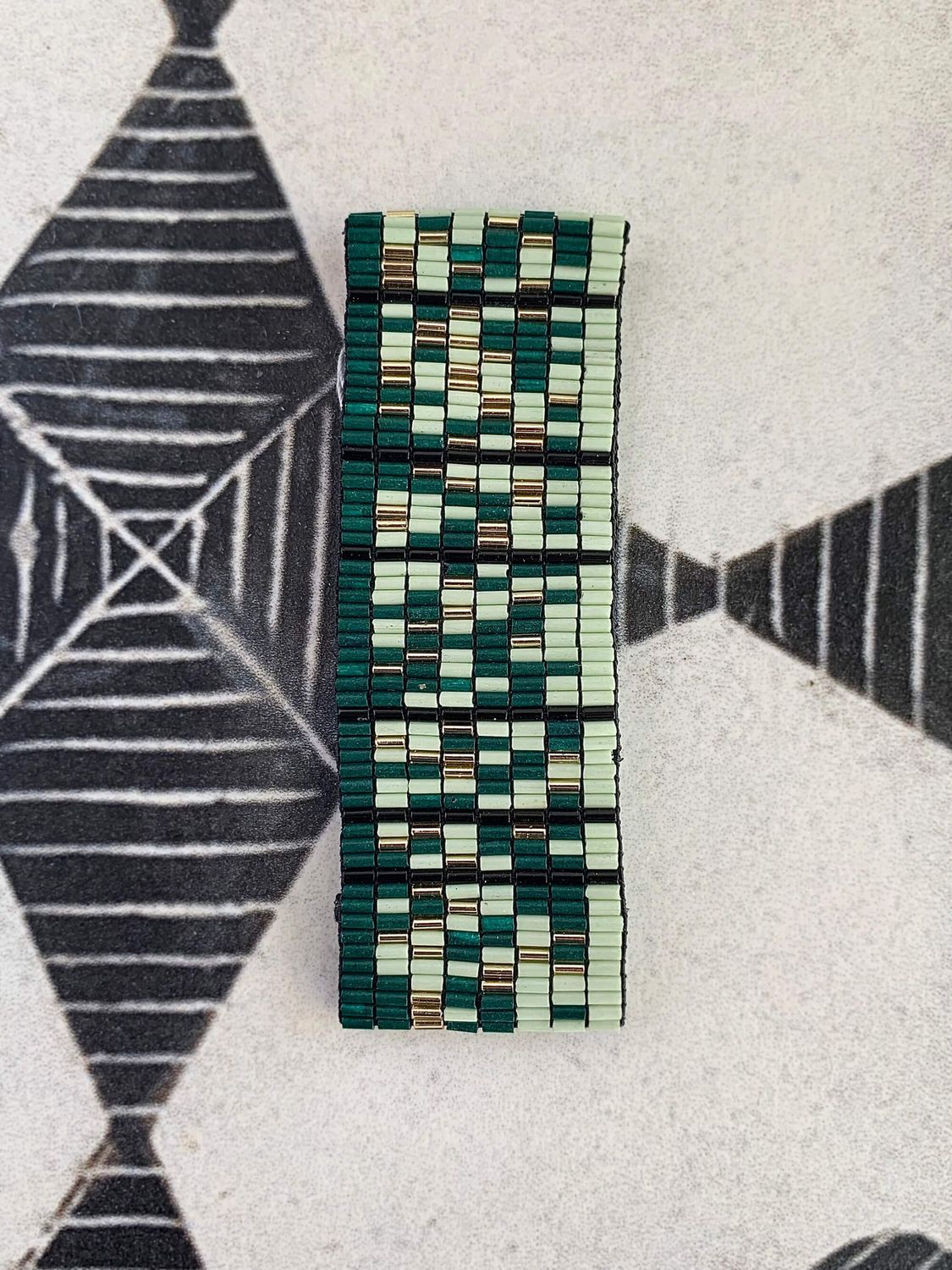 Beaded City Scape Stretch Bracelet