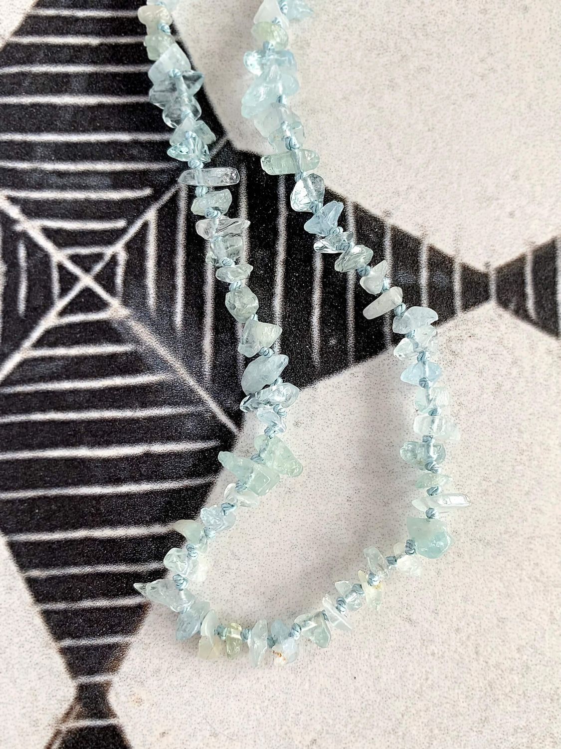 Mellow Aquamarine Nugget Gold Fill Necklace