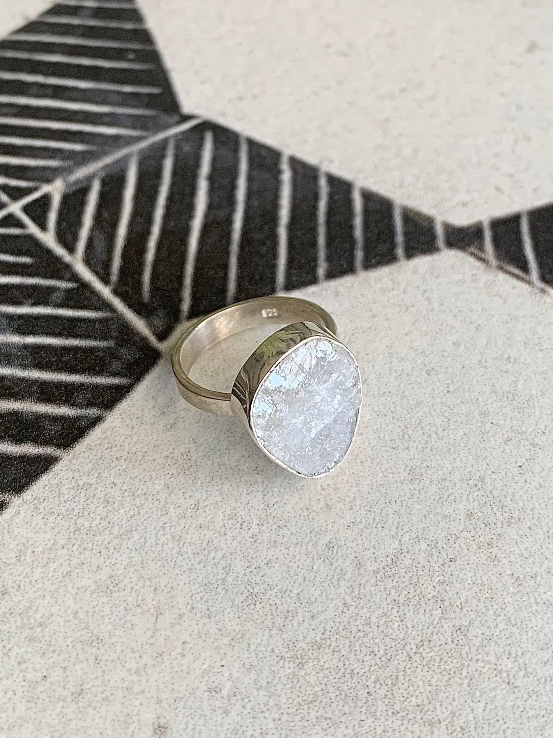 Mysterious Moonstone Silver Ring