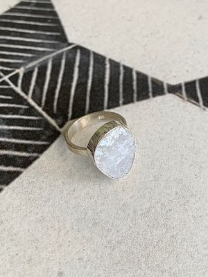 Mysterious Moonstone Silver Ring