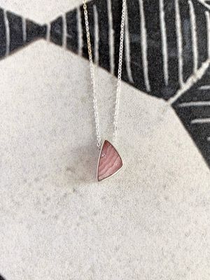 Passionate Rhodochrosite Silver Slider Necklace