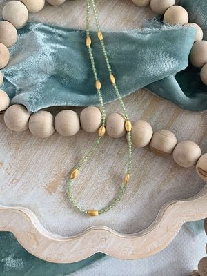 Pale Peridot Gold Vermeil Strand
