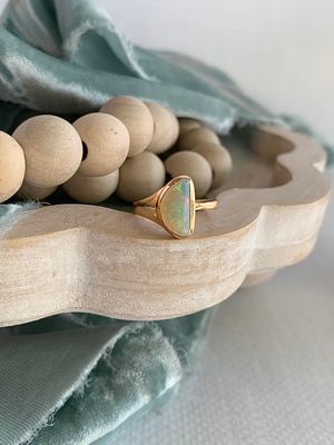 Sol Natural Opal 18k Rose Gold Ring