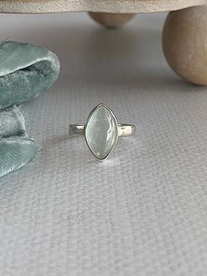 Happy Aquamarine Silver Ring