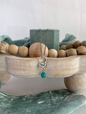 Jolie Turquoise Silver Necklace