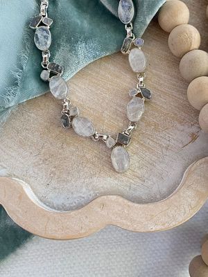 Moonlight Moonstone Silver Necklace