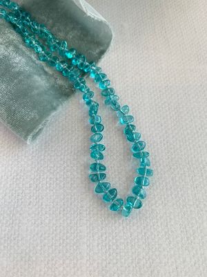 Hand-Knotted Insightful Apatite Silver Strand