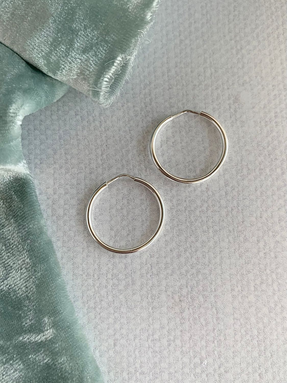 Everyones Perfect Silver Hoop Earrings