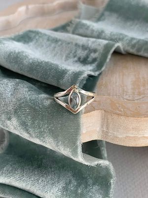 Chill Blue Topaz Silver Ring