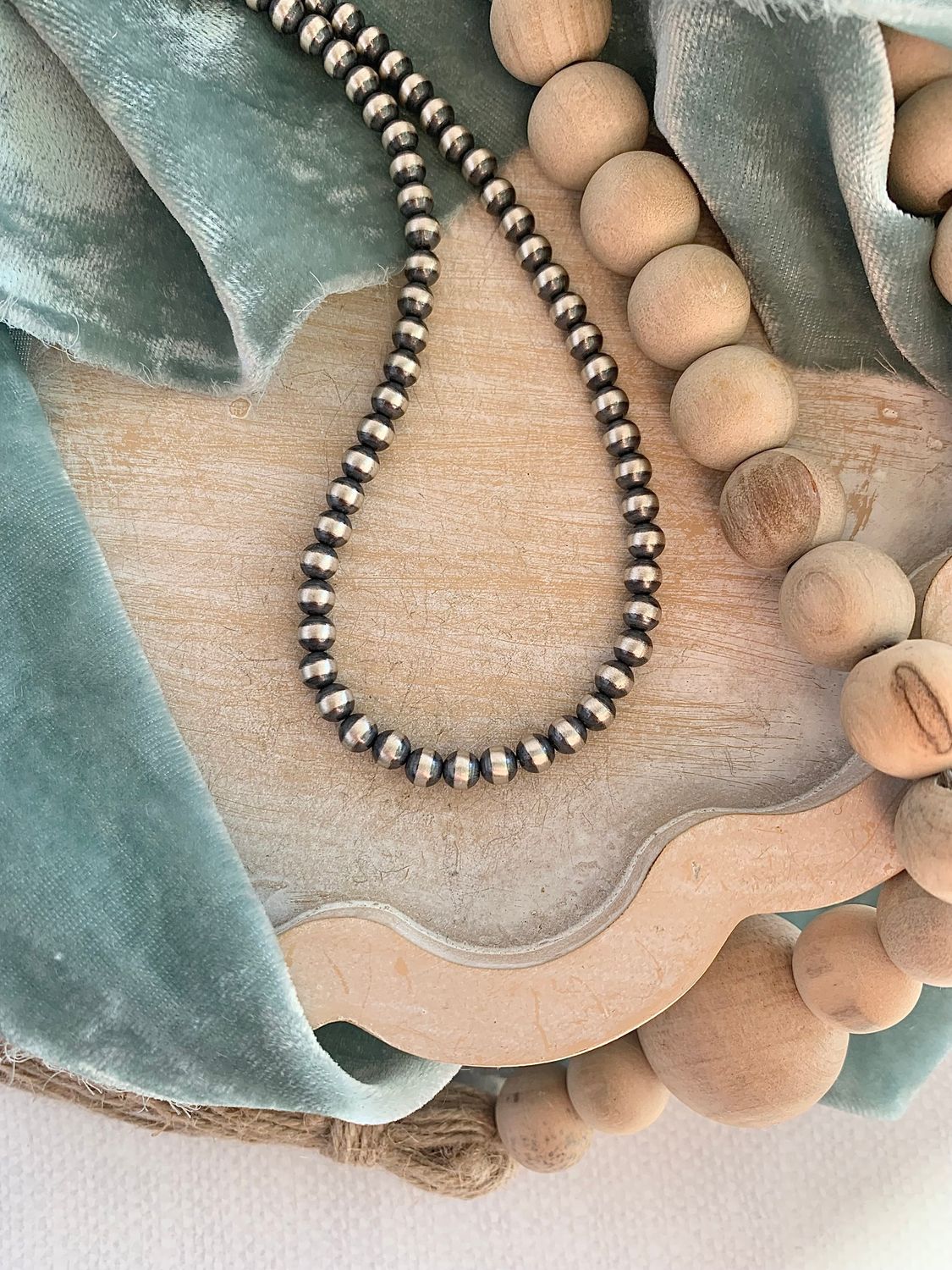 5mm Native New Mexico Made Navajo Pearl 18-inch Necklace
