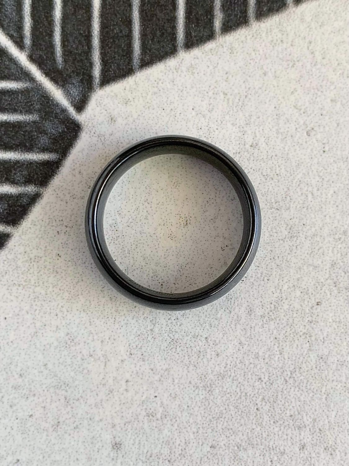 6mm Zirconium Domed High Polish Wedding Band