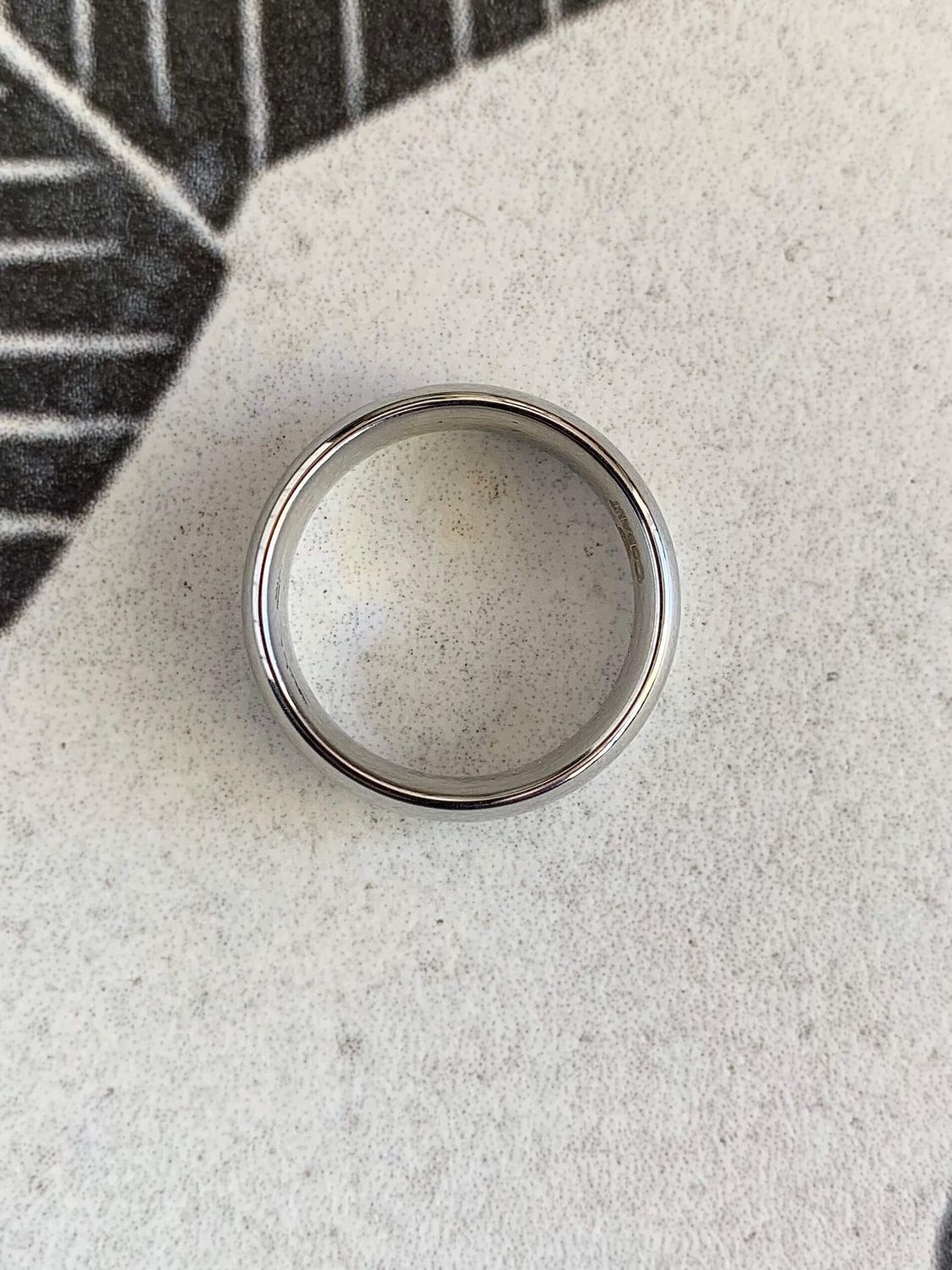 6mm Cobalt High Polish Domed Wedding Band
