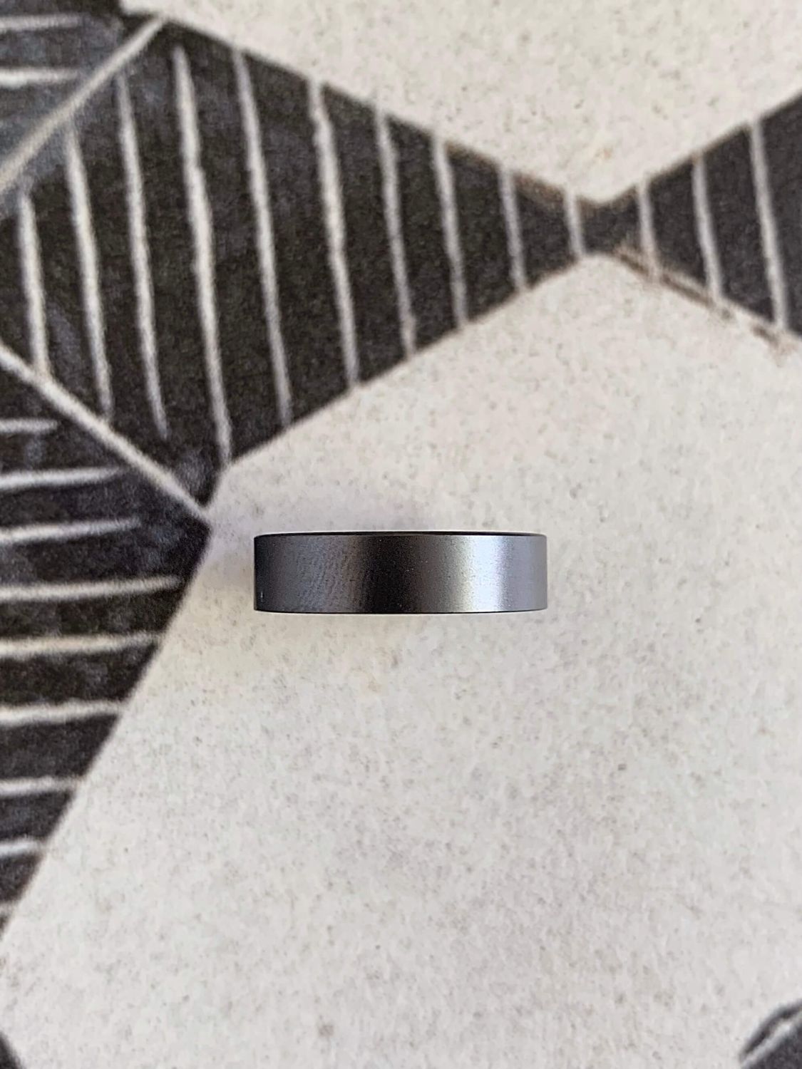 6mm Zircomium Flat Matte Rose Cerakote Sleeve Wedding Band