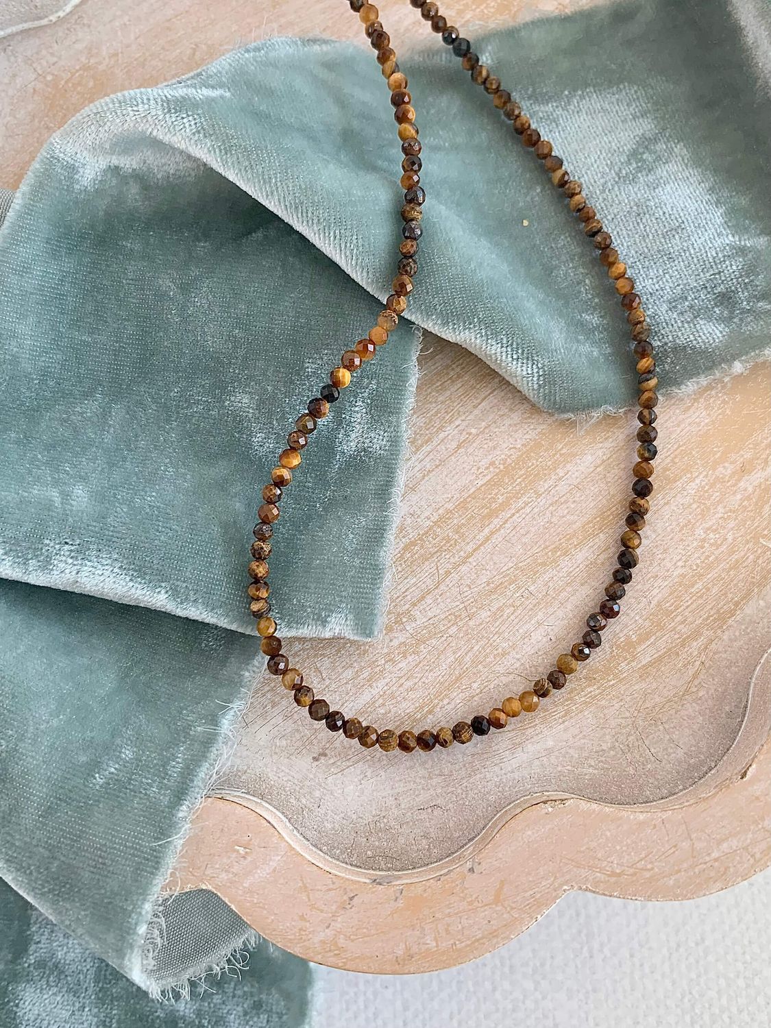 Happy Tiger's Eye Silver Strand