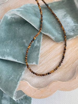 Happy Tiger's Eye Silver Strand