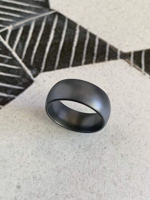 9mm Zirconium Matte Finish Wedding Band