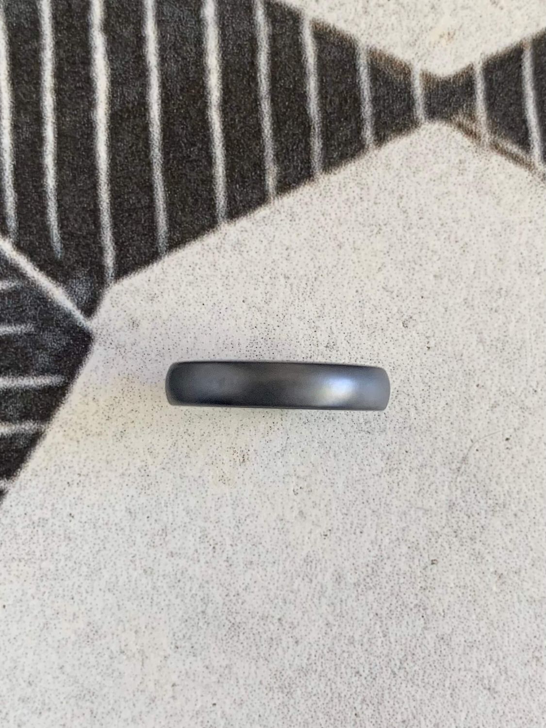4mm Zirconium Matte Finish Wedding Band