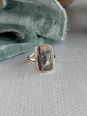 Creative Picasso Stone Silver Ring