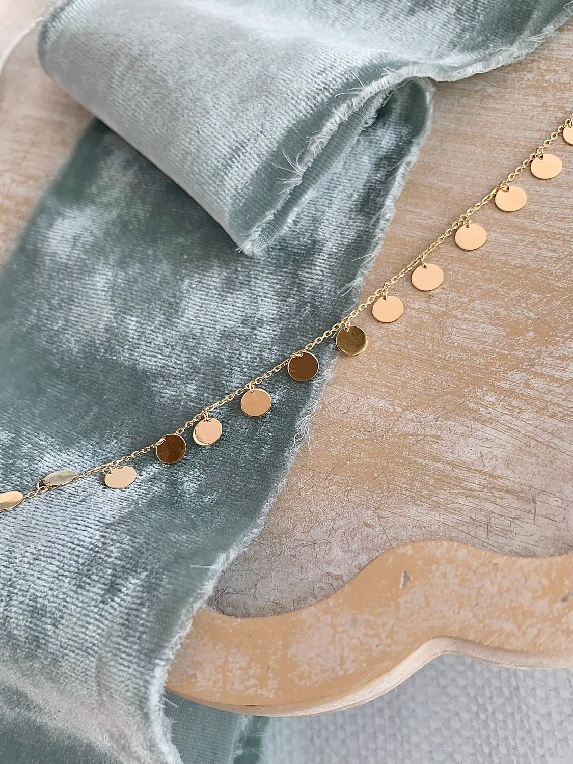 Dangle Dots 14k Yellow Gold Bracelet