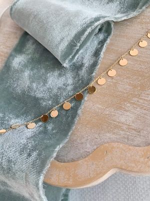 Dangle Dots 14k Yellow Gold Bracelet