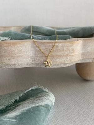 Lucky Star 14k Yellow Gold Necklace