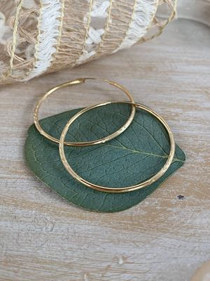 45mm Endless 14k Yellow Gold Goop Earrings