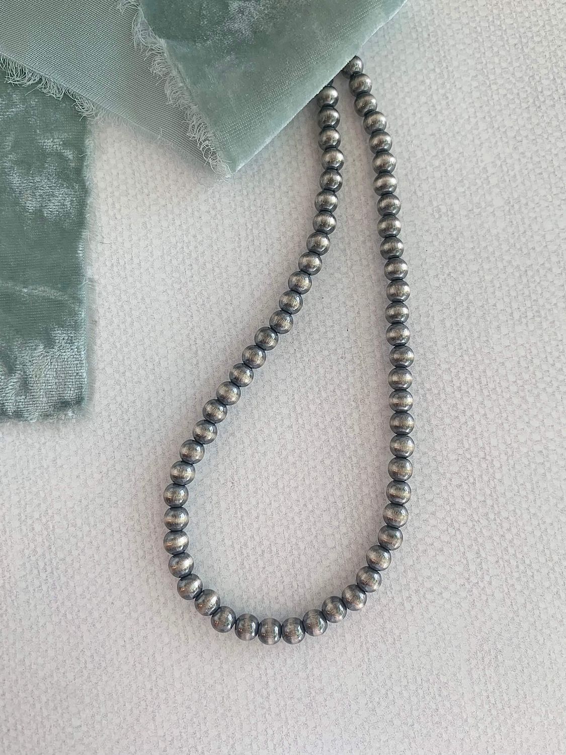6mm Navajo Pearl 14 Inch Necklace