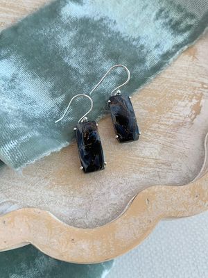 Pietersite Silver Earrings