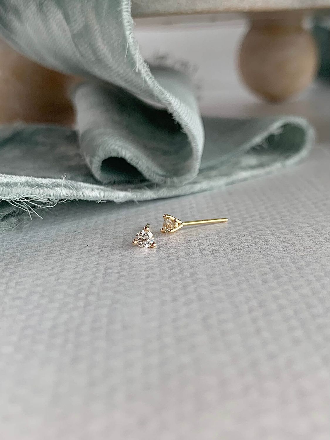 Classic .20ctw Natural Diamond Martini Set 14k Yellow Gold Stud Earrings