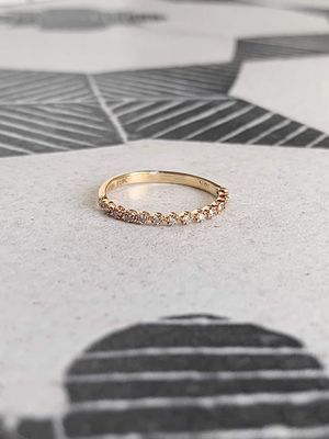 Poppy Diamond 18k Yellow Gold Wedding Band