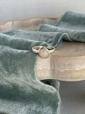 Spiritual Ethiopian Opal Silver Ring