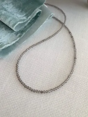 Smoky Quartz Silver Strand