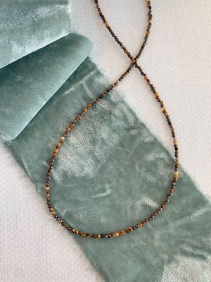 Dainty Tigers Eye Silver Strand