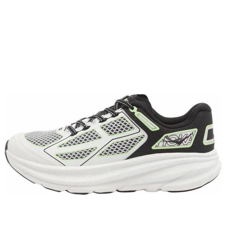 Hoka One One Clifton One 9 Black White Green 1155370-BWHT
